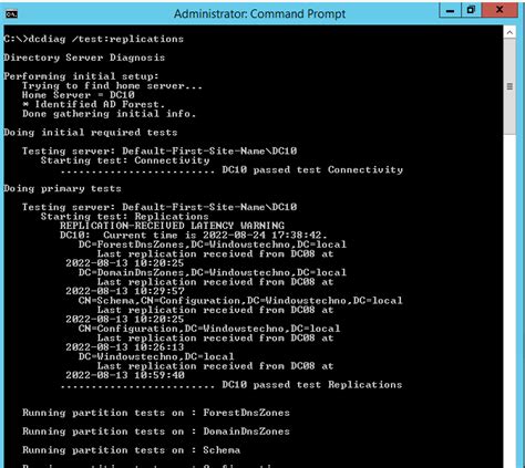 dc replication check|dcdiag test replication.